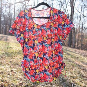 Ella Mae Floral Swim Top Large